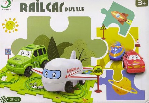 Rail Car Puzzle - Dinosaur Series